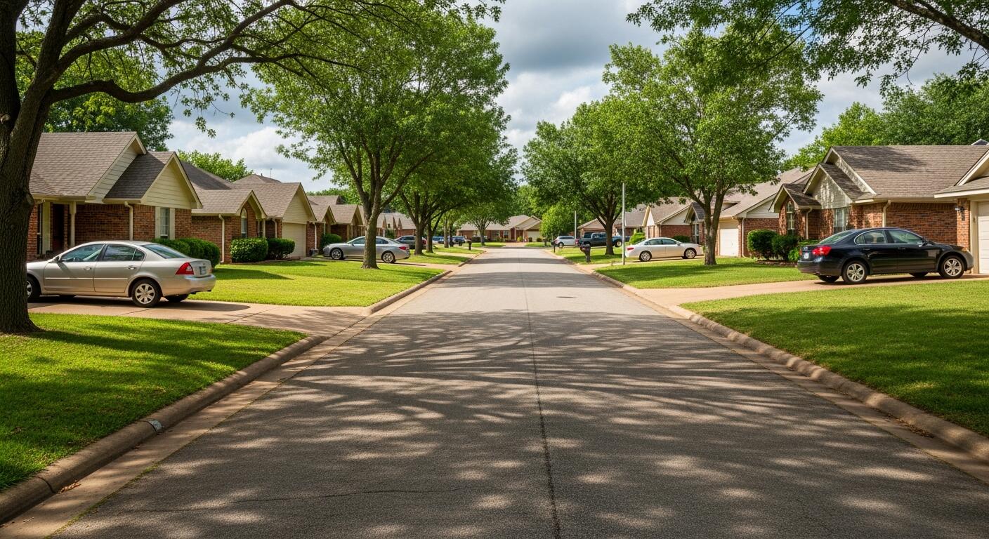 Established residential neighborhood in Moore, Oklahoma – Moore OK homes